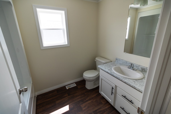 Bathroom with standard features