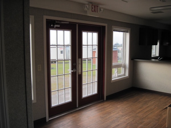 French doors as entrance